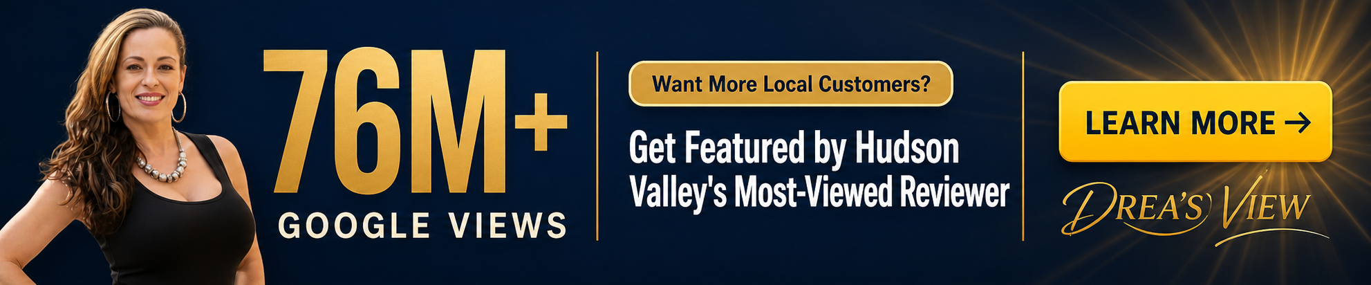 Want More Local Customers? Get Featured by Hudson Valley's Most-Viewed Reviewer — Learn More